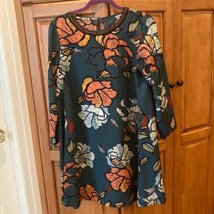 Gorgeous Maeve flowery dress. Worn once. From Anthropologie. Size M